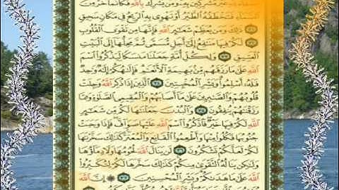 القران الكريم سورة الحج من الاية 24 الى الاية 38