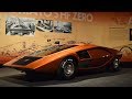 Marcello Gandini exhibition at Museo dell'Automobile Torino: Stratos Zero, Miura...