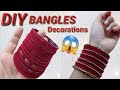 diy bangles decorations ♥️ ||BRIDAL CHUDA|| #creativezainaz #DIY # ART #youtubepartner #craft