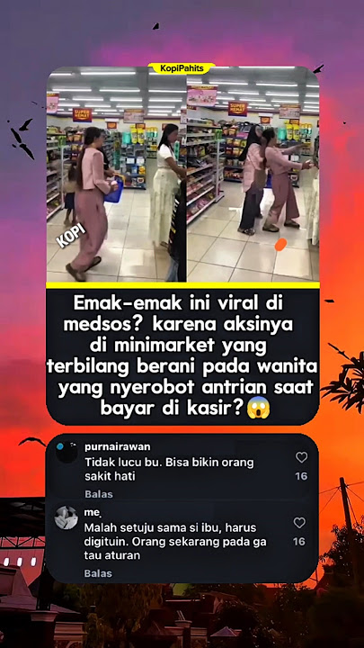 Ibu ini menjambak rambut wanita yang ga mau antri?😱#shortsfeed #shortsviral #fyp #beritaviral