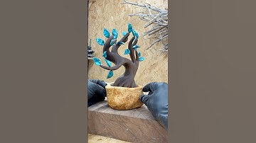 I Carved My Own Bonsai Tree! #woodcarving
