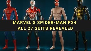 Marvel's Spider Man PS4 All 27 Suits Revealed - Find Out What Secret Suits You Can Wear in This Game