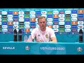 Sebastian Larsson, Janne Andersson - Spain v Sweden - Pre-Match Press Conference - Euro 2020