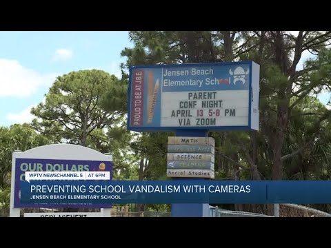 School security hope cameras will reduce vandalism at Jensen Beach Elementary School