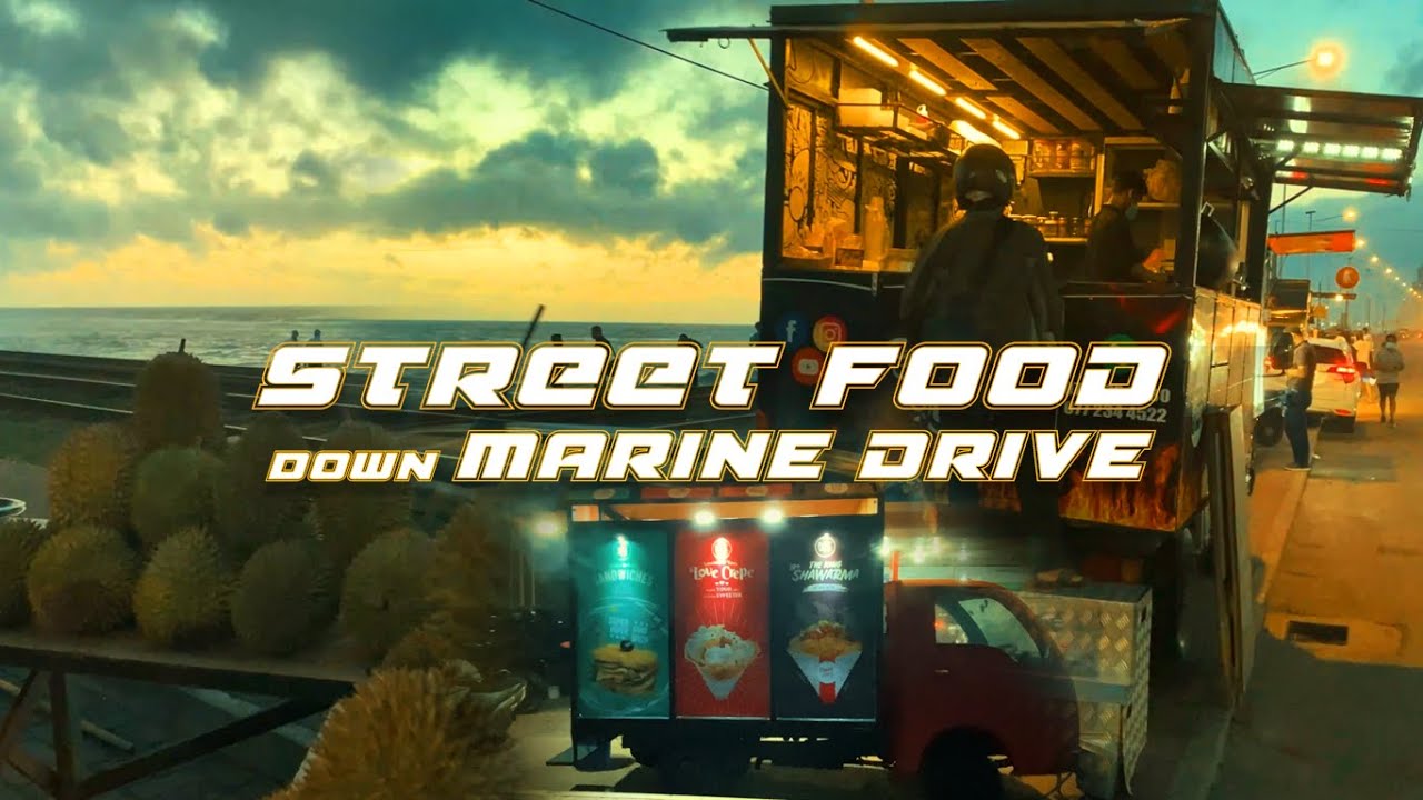 Street Food Down Marine Drive | Food Truck | Night Life | Bambalapitiya