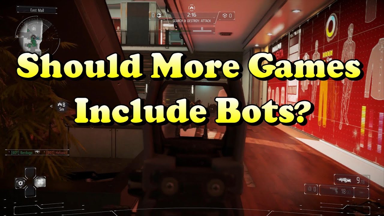 Let's Discuss!: Should More Multiplayer Games Utilize Bots? (Online & Offline Play)
