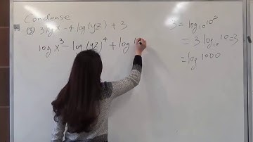 Condensing Logarithmic Expressions Part II   BMCC CUNY MAT56 MAT206 MAT209