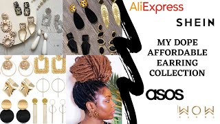 MY DOPE EARRING COLLECTION |JEWELRY HAUL| AliExpress, Shein, Asos, Wowkanda... | Journey with Izy