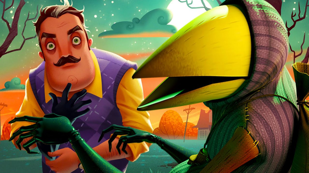 Скачай игру ворон сосед. Привет сосед 2 ворон. Хеллоу нейбор 2 ворон. Hello Neighbor 2 ворон. Ворона привет сосед 2.