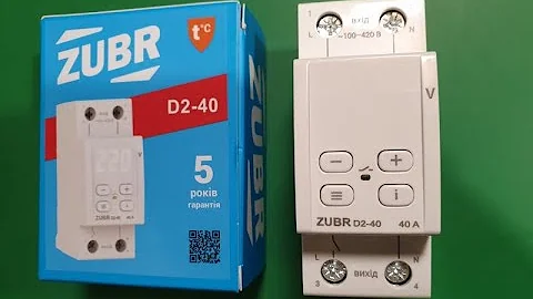 Как настроить реле напряжения Zubr D2