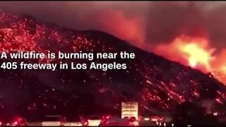 Watch: video california forest fires mountain diffraction....