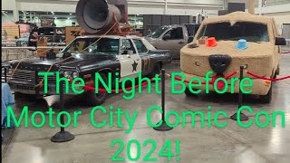 The Night Before Motor City Comic Con 2024 Setup Backstage Walkthrough