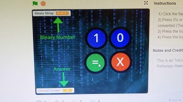 Binary to Decimal Converter - Scratch Programming Project