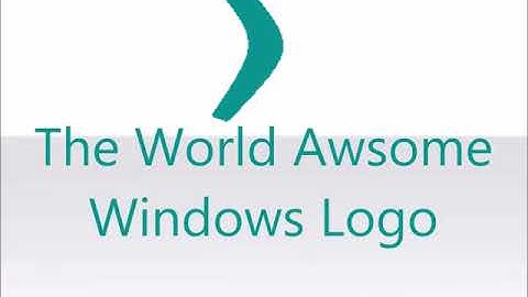 The World Awsome Windows Logo In Hue - Cycle Entire Color Spectrum