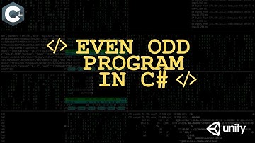 📚C# Programming: Checking If Number Is Even and Odd in Unity📚