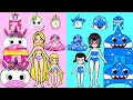 Mom! I Want A Baby Shark New Room! - Pink Mother and Blue Daughter | Paper Dolls Story Animation