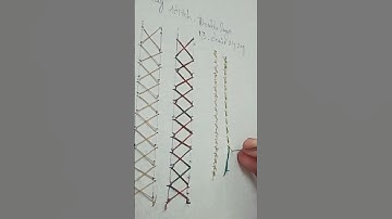 Free aari class day 13: chain zigzag stitch check full video in my YouTube channel.. #aari #fashion