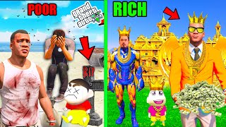 Shinchan & Franklin's Mind Blowing Journey to Become POOR and Become BILLIONAIRE In GTA 5