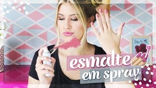 Esmalte em spray: funciona mesmo?(MAIS INFORMAÇÕES: http://niinasecrets.com.br/2016/esmalte-em-spray-funciona-mesmo/ Para quem quer assistir o vídeo que o Pyong, o Federico e eu ..., 2016-06-24T21:08:26.000Z)