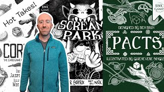 Corvids, Scream Park, and Pacts: DVC Games is Great! | Board Game Hot Takes