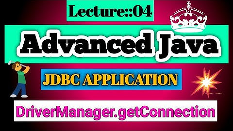 Advanced Java Lecture [04] On JDBC Driver (02 May 2022)||Smart Java Developer||