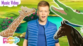 Planet Pop | The Zoo - Learn the Animals pt.2! Crocodile, Horses, Cats | Educational Videos for Kids