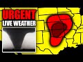 Live  tornado outbreak coverage with storm chasers on the ground  live weather channel