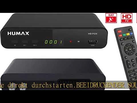 Humax Digital HD Fox Digitaler HD Satellitenreceiver 1080P Digital HDTV Sat- Receiver mit 12V Netzte - YouTube