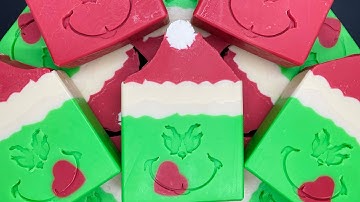 The Invigorating Grinch Mint | Holiday Soap | Cold Process Soap Making
