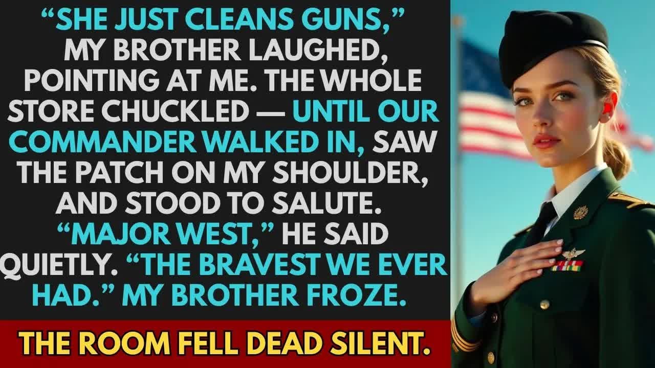 My Brother Mocked Me at the Gun Store—Until Our Commander Saluted Me and Everyone Went Silent