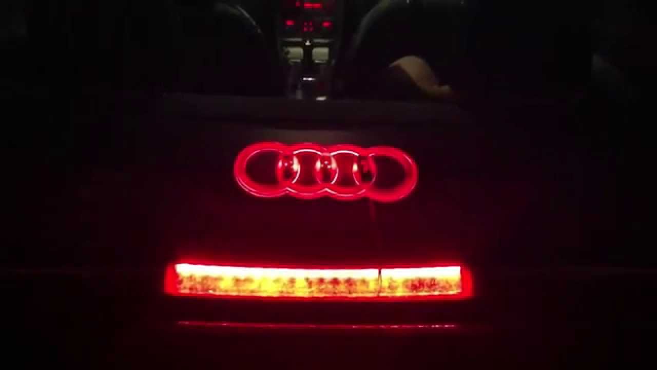 Audi badge 4d led brakelight YouTube