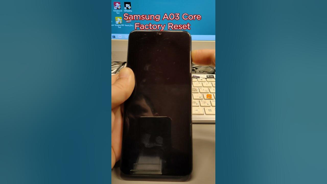 How to Hard Reset Samsung A03 Core (SMA032F). Delete pattern, pin