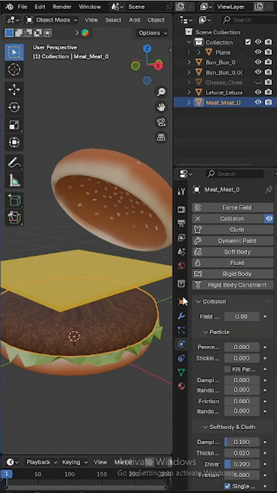 making Burger cheese in blender (track by charlie robbins)  #blenderustad