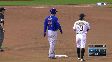 CHC@PIT: Rizzo almost has cycle, settles for double