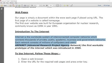 SESSION 8 - COMMUNICATION AND NETWORKING INTERNET - BROWSING
