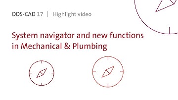 DDScad 17 | System navigator and new functions in Mechanical & Plumbing