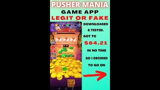 🤔Pusher Mania App Legit or Fake #shorts screenshot 2