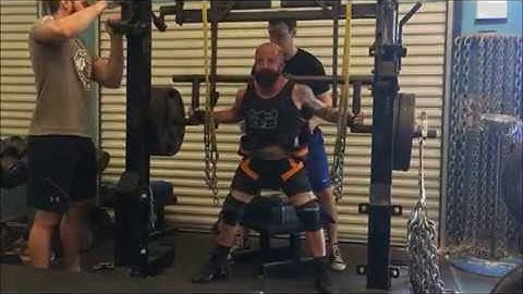 Elitefts Sponsored Powerlifter Brian Schwab Cambered Bar Box squats, 1/26/18