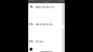 Common Core Math7 Simplifying Expressions Version 1 Number 9