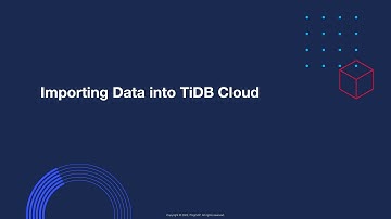 Import Data into your TiDB Cloud Cluster