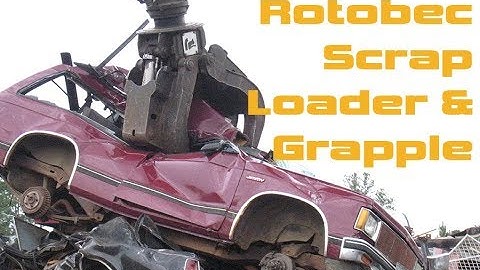 Rotobec Scrap Handling Loaders & Grapple Attachments