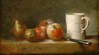 2 hours Fruit Still Life Screensaver | 4K Art for TV | Vintage Apple and Pear Oil Painting Wallpaper screenshot 4