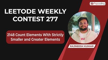 Count Elements With Strictly Smaller and Greater Elements | Leetcode 2148 | Weekly Contest 277|Java