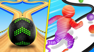 Going Balls Speedrun VS Rope Man Run All Levels Android iOS Gameplay 4K P25