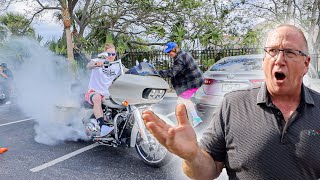 We Did Burn Outs At Daytona Supercross 2023! (This Guy Calls Cops)