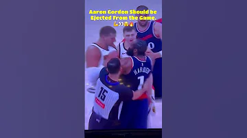 Aaron Gordon Should Be Ejected From The Game Harden Gordon Nba Basketball Wow Ejected 