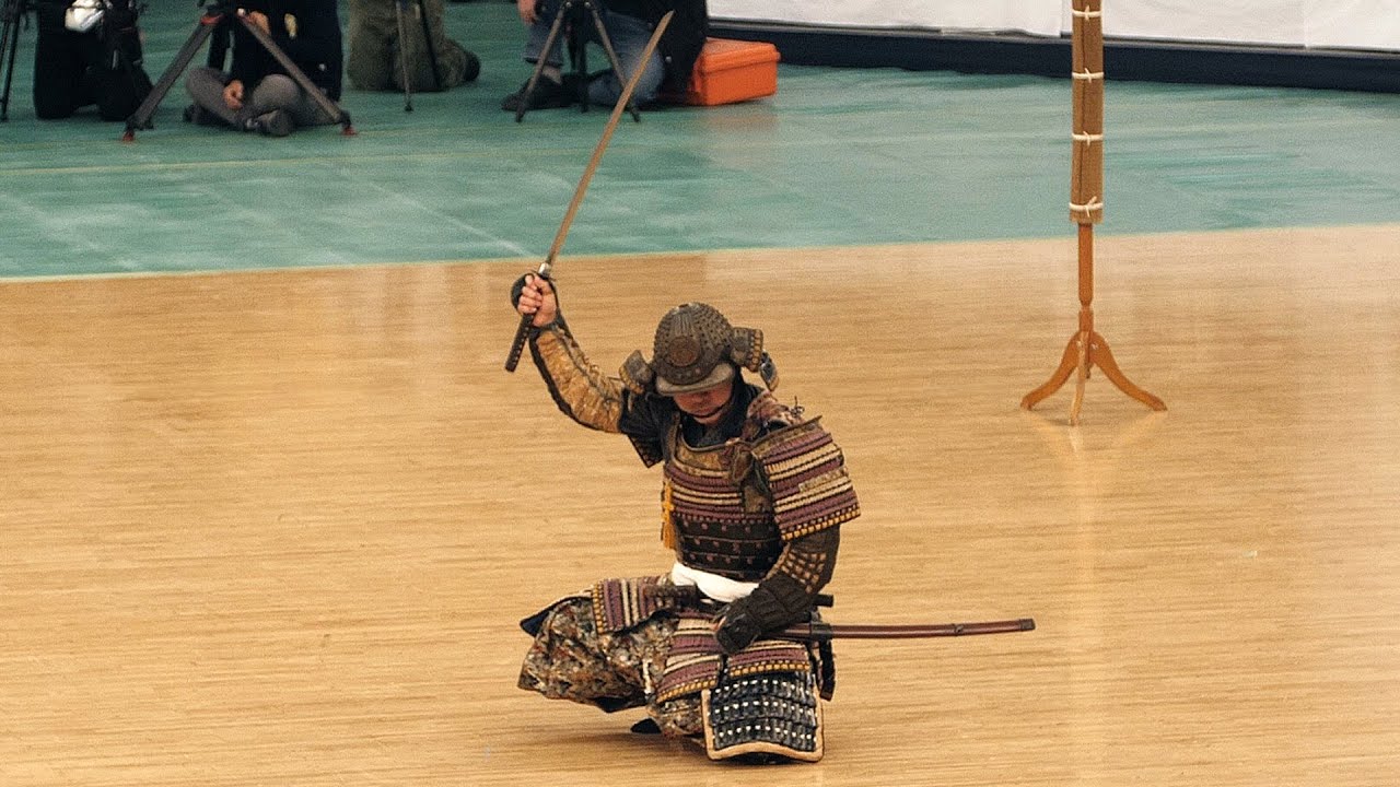 Shojitsu Kenrikata Ichi ryu Katchu Batto jutsu   42nd Japanese Kobudo Demonstration 2019