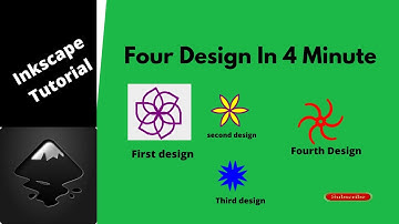#design Top 4 flower design// Inkscape Tutorial 2021/ Flower design tutorial// logo made by Ashwin.