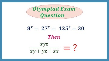 #The Value of xyz/(xy + yz + zx) = ? #Olympiad Exam Question #Exponents and Powers