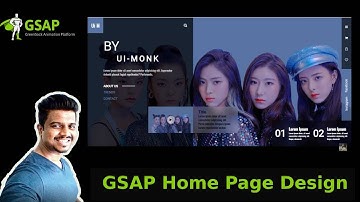 EP8 - HTML CSS GSAP Landing Page Animation Tutorial